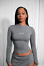 Contour Mock Neck Long Sleeve